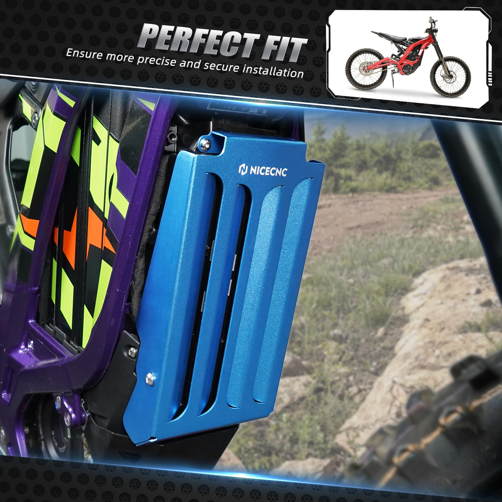 

NICECNC For Surron Light Bee X Controller Guard Cover Controller Protector Aluminum For Sur-Ron Light Bee S L1E Segway X160 X260