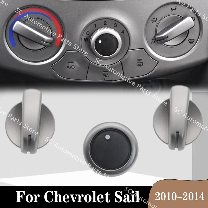 

3PCS Car Air Conditioning Turning Switch Knob Set For Chevrolet Sail 2010 2011 2012 2013 2014 Car AC Knob Switch Car Accessories