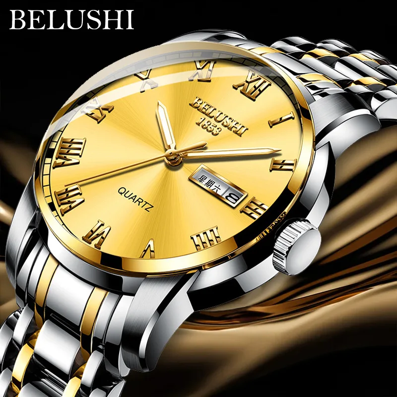 

2023 new Brand Fashion Mens quartz Watch Calendar luminous Wristwatch Large dial Man Quartz Watch Business Casual Men Watches