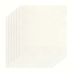 Swedish Dishcloths for Kitchen White 10 Pack Reusable Compostable Kitchen Cloth Made in Sweden Cellulose Sponge Swedish
