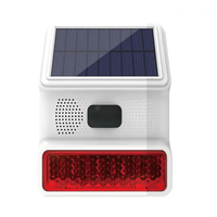 Outdoor wireless solar alarm, used as a home garage shed, with flashing, waterproof, WiFi, GSM, 433MHz sound alarm system