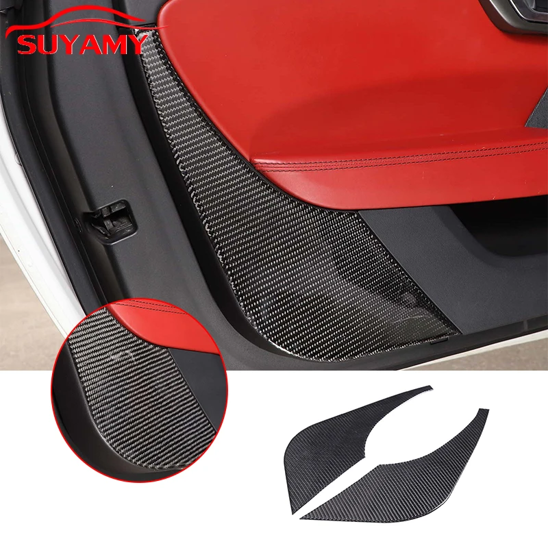 

Soft Carbon Fiber Car Inner Door Panel Trim Stickers For Jaguar F-TYPE 2013-2022 Auto Interior Accessories