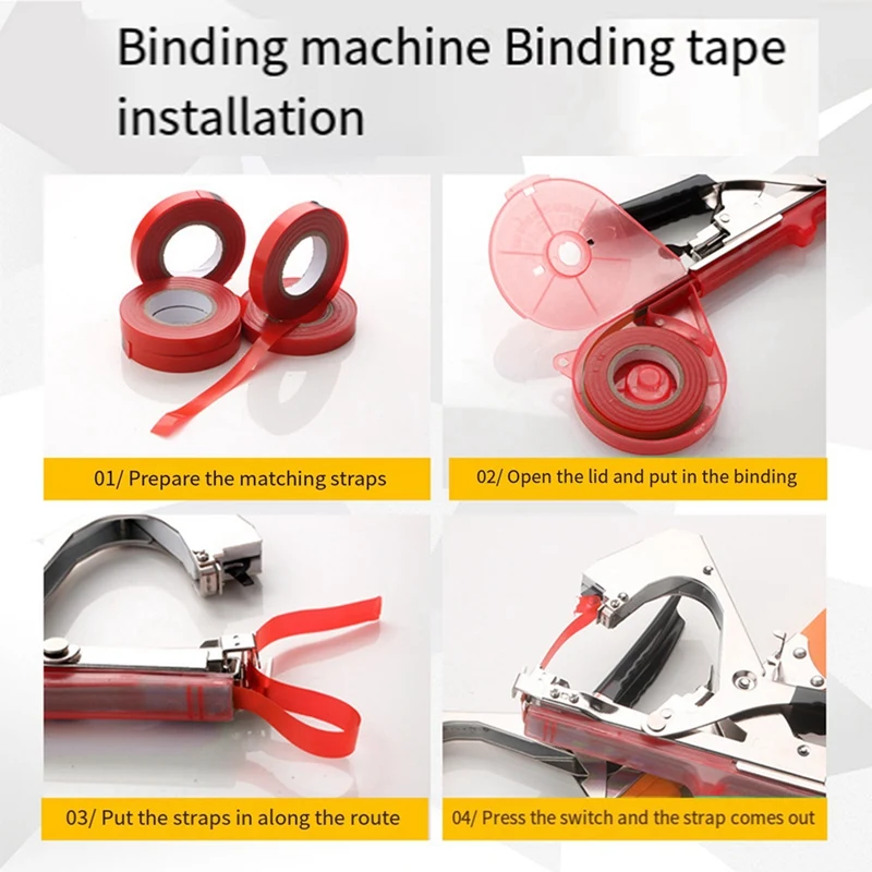 Plant Tying Machine, Vine Tying Tool, With 20 Rolls Tape Gardening Tape Tool For Climbing Plants