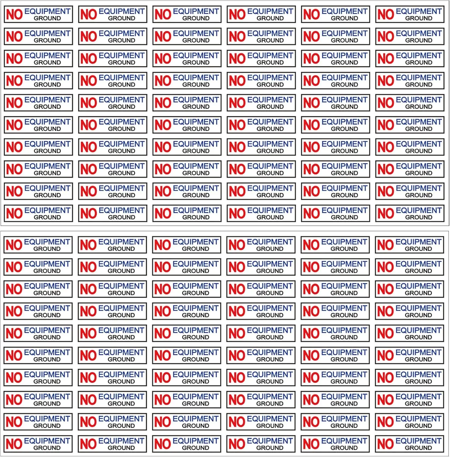 120 Pcs NO Equipment Ground Small Sticker Decals for Outlet 0.3 X 1 Inch - GFCI AFCI Protected Outlet Receptacle Plates Label