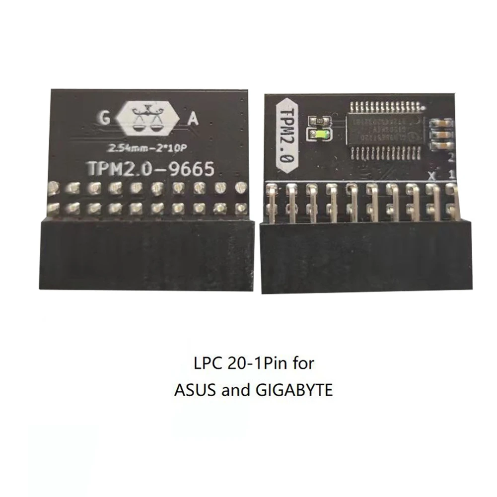 LPC 20Pin Protection Module for ASUS TPM-L R2.0/Gigabyte GC-TPM2.0 Compatible Trust Platform Module 20-Pin 20-1 L2P7