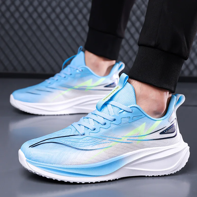 New Fashion Men's Sneakers Breathable Sports Versatile Large Shoes Summer Trendy Black Mesh Casual Walking Training Tennis Shoes