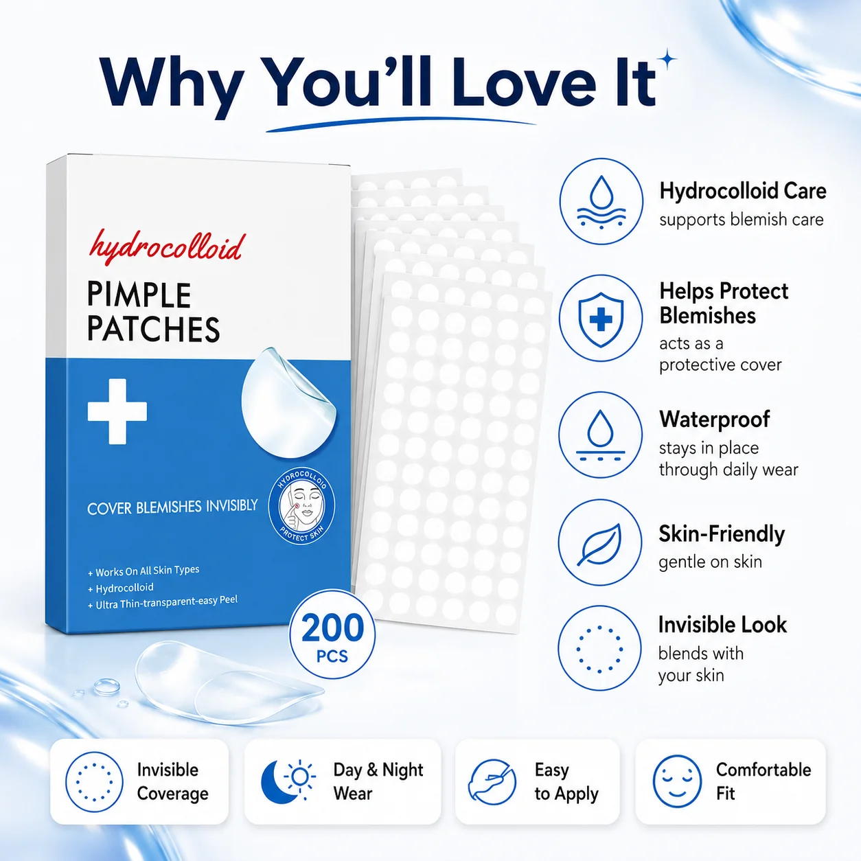 200pcs Hydrocolloid Acne Pimpl - đánh giá và giá Skincare The Originote