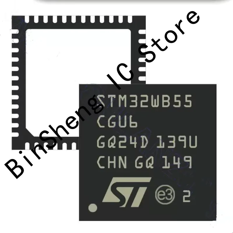 New original 5pcs/lot STM32WB55RGV6 STM32WB55CGU6 STM32WB55REV6 STM32WB55CCU6 STM32WB55CEU6TR STM32L442KCU6
