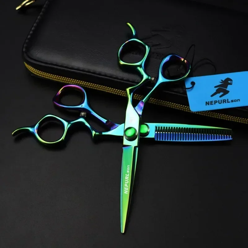 

Hair Cutting Scissors 6.0" Hairdressing Scissors Thinning Shears Grooming Styling Stainless Steel Kit Barber Men Women