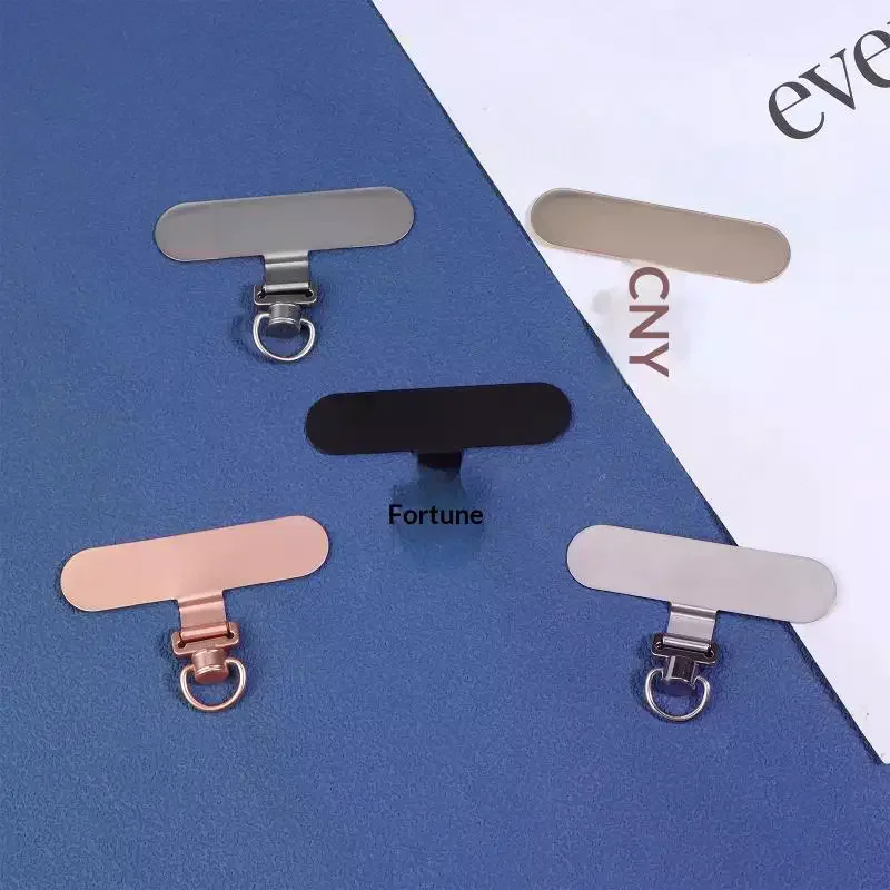 1Pcs Metal Phone Lanyard Gasket Patch Detachable Mobile Phone Rope Card Clip Universal Anti-Lost Phone Strap Holder Adapter view 2