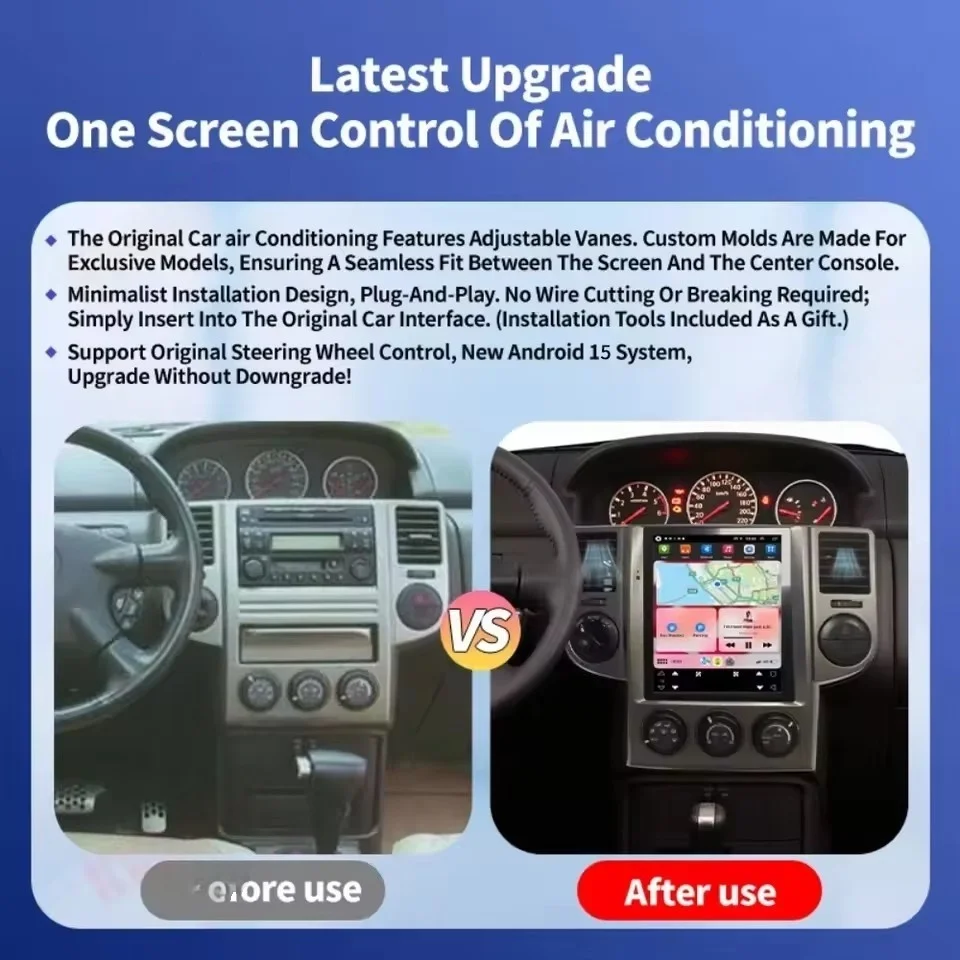 Car Stereo Radio Android For Nissan X-Trail X Trail 1 T30 2008-2010 Screen Multimedia Player  GPS Navigation Carplay Auto BT