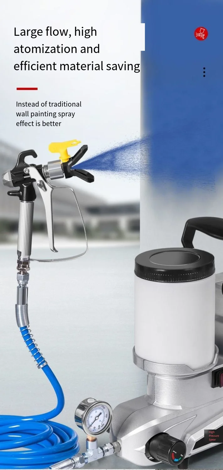 Lightweight Electric Airless Latex Paint Sprayer Portable High Pressure DIY Tool