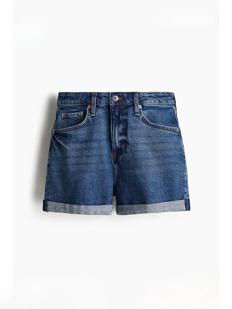 

High Waist Commuter Fashionable Trendy Women's Jeans H&M Casual Straight Leg Zipper Fly Standard Fit Micro Stretch Summer