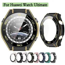 For Huawei Watch Ultimate Shell 2-in-1 Protective Case With Screen Tempered Glass Protector Watch Protection Cover