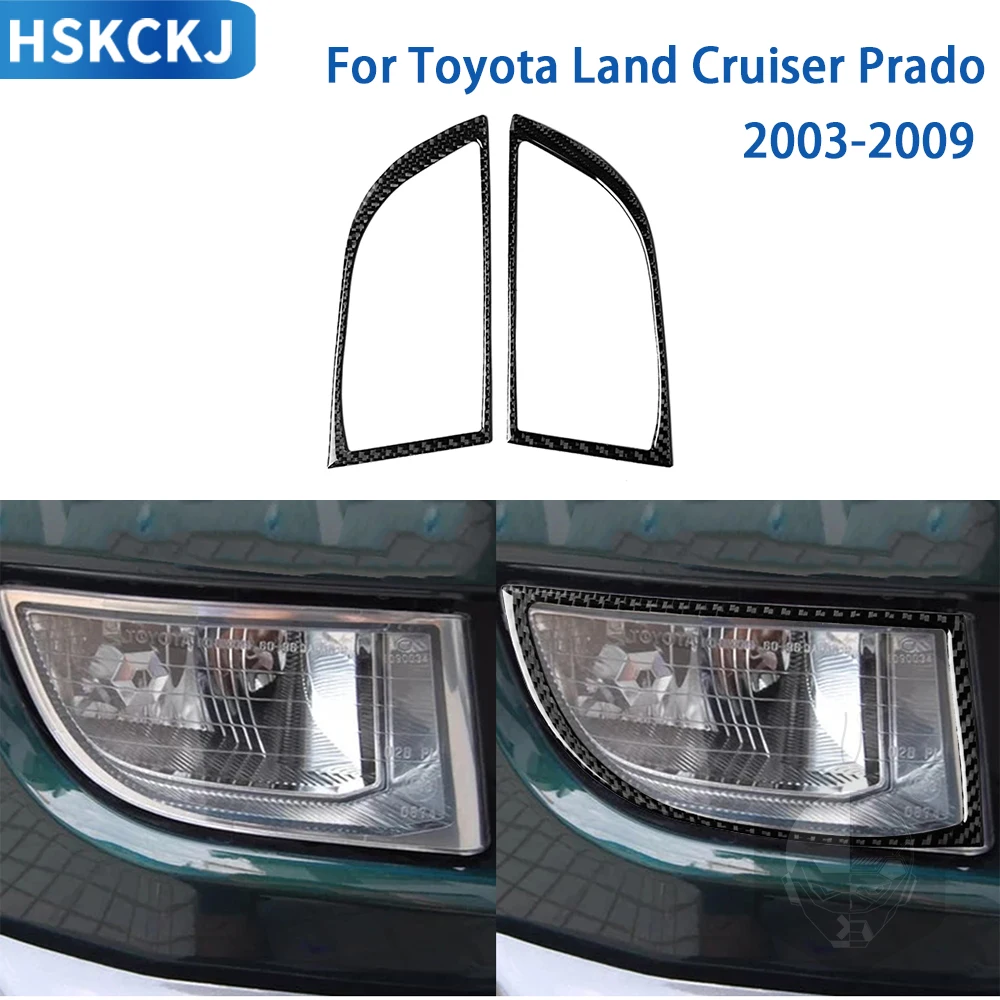 

For Toyota Land Cruiser Prado FJ 2003-2009 Accessories Interior Body headlights Frame Trim Sticker Car Modification