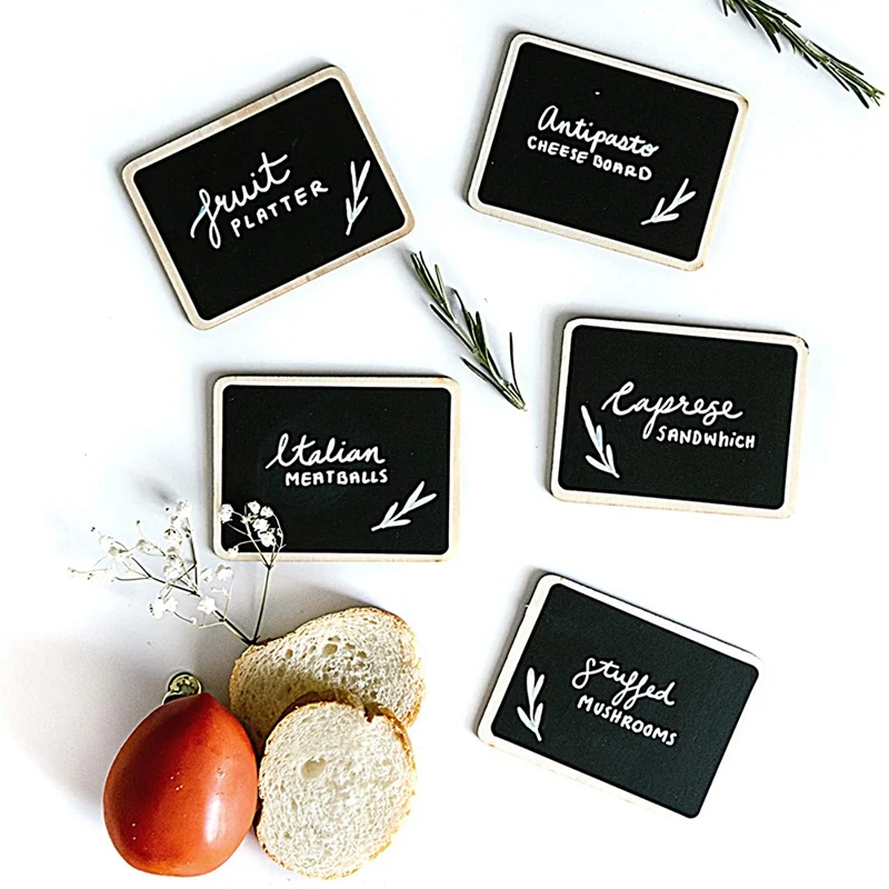 18Pcs Mini Chalkboard Signs For Food Party Food Labels For Party Buffet Table Small Chalkboard Signs For Party