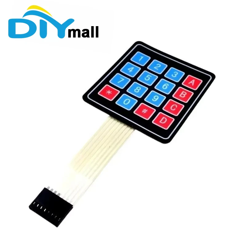 4x4 Matrix Keypad Membrane Switch Keypad Matrix Keyboard Module 16 Key Array Board Parts Set for Arduino Raspberry Pi