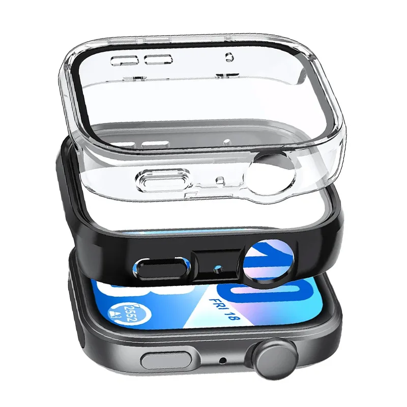 Gehärtetes Glas + Hülle für Huawei Watch Fit 4, Rundum-PC-Stoßstange, Displayschutzfolie für Huawei Watch Fit 4-Zubehör