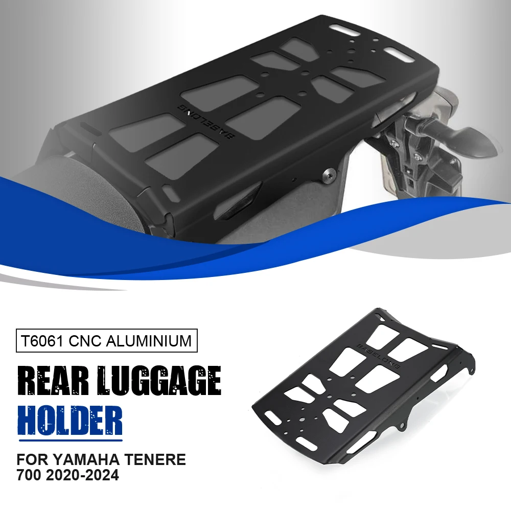 

For Yamaha Tenere 700 2020-2021-2022-2023-2024 Motorcycle Rear Carrier Luggage Rack Tailbox Fixer Holder Cargo Bracket Tailrack