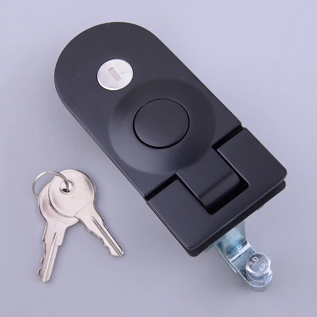 

Compression-Style Latch/Lever Lock (With 2 Keys) MS609 Spring-Loaded Flat Lock For Carriage Trailer Storage Doors Vessels