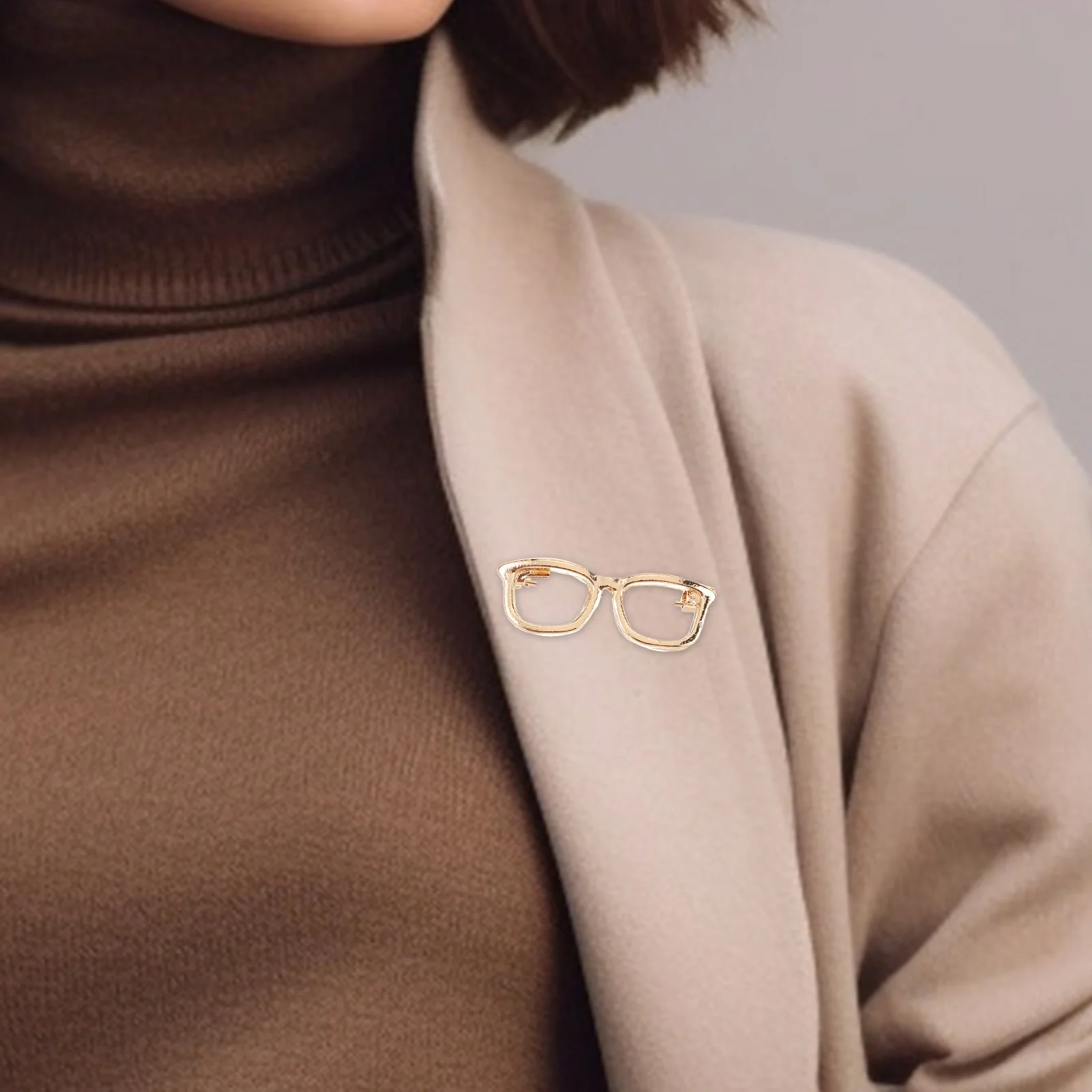 

6Pcs Eyewear Brooch Pin Alloy Cartoon Design Dress Accessory for Women Girls Lapel Jewelry Creative Clothing Pin