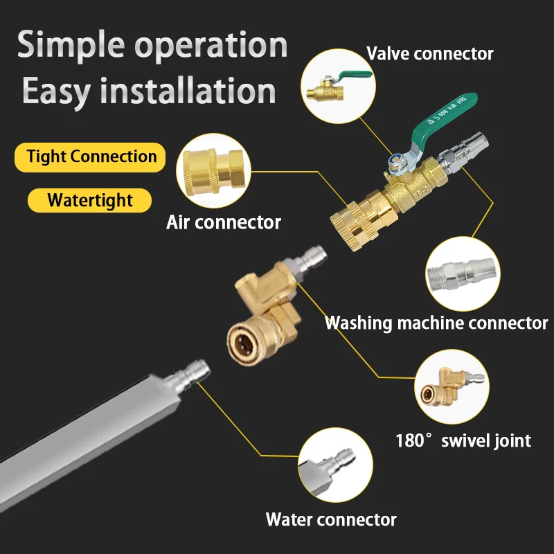 304 Stainless Steel Car Water Tank Radiator Condenser High Pressure Cleaning Rod No Disassembly Required Auto Maintenance Tool