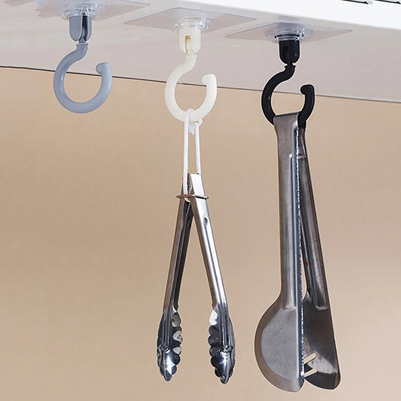 Transparent Wall Hooks Adhesive Hooks Waterproof Door Hangers Load Rack Mosquito Net Ceiling Hooks