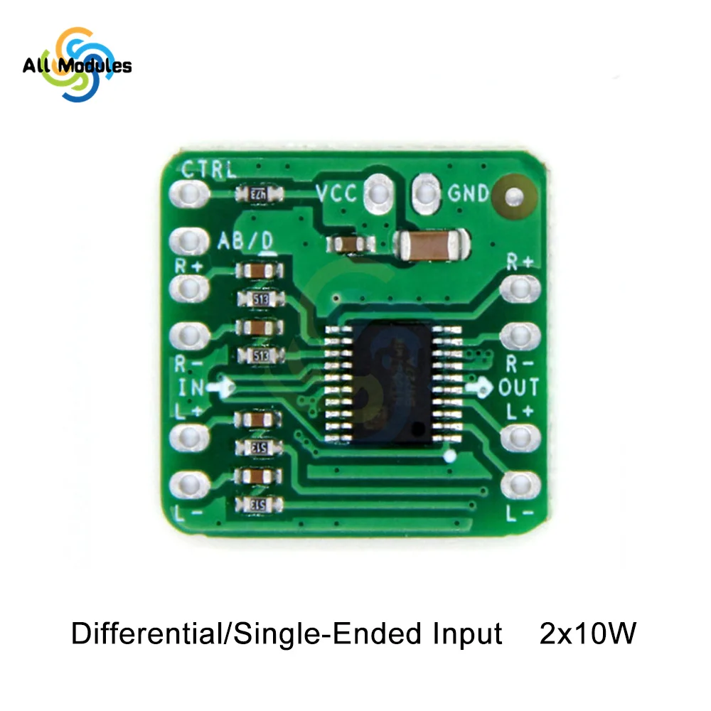 Różnicowa płyta wzmacniacza zasilania 18W 2x18W 2x10W cyfrowy wzmacniacz klasy D/AB moc dźwięku HT8696/7 NS4110B moduł wzmacniacza