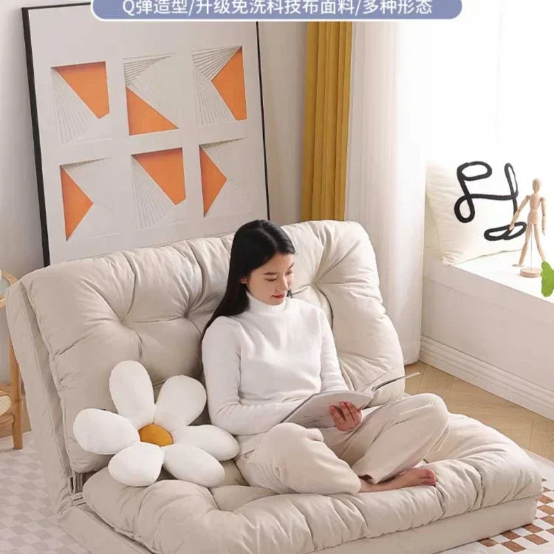 

Lazy sofa tatami can lie down and sleep. Sofa chair folding dual-purpose sofa bed lounge chair balcony l on sale