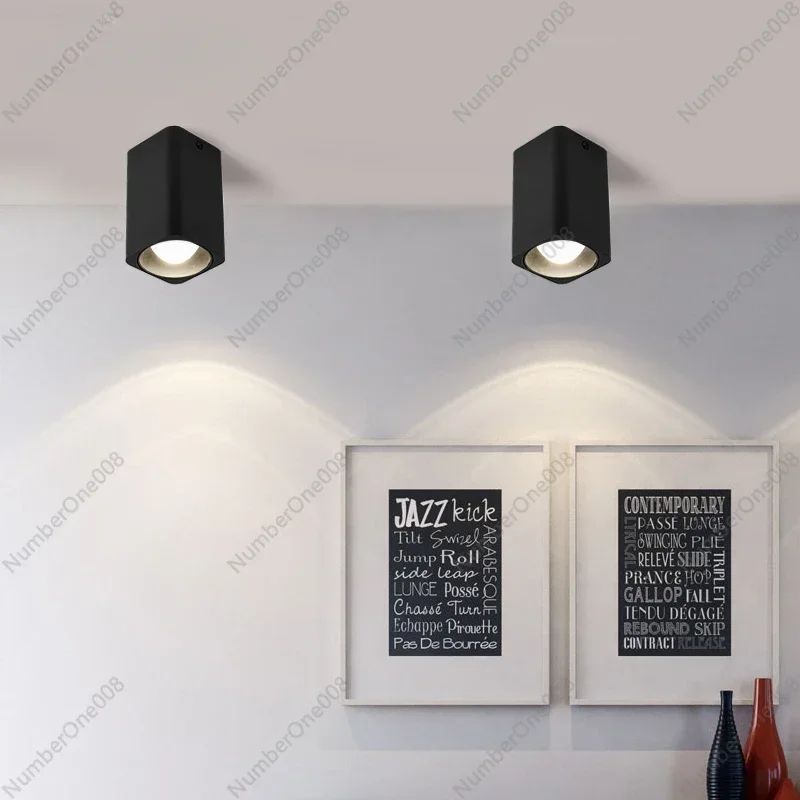 Surface Mounted Downlight Free Opening Square Simple Staircase Aisle Light Entrance Light