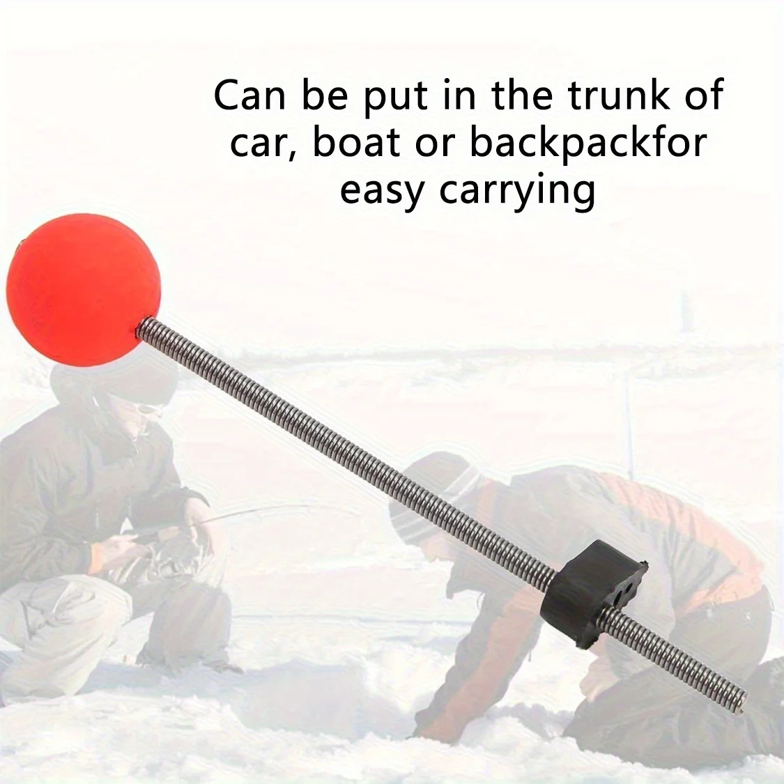 5/10pcs Winter Ice Fishing Rod Tip Mini Winter Ice Fishing Indicator Portable Red Spring Rod Tip Auxiliary Line Threading Gear