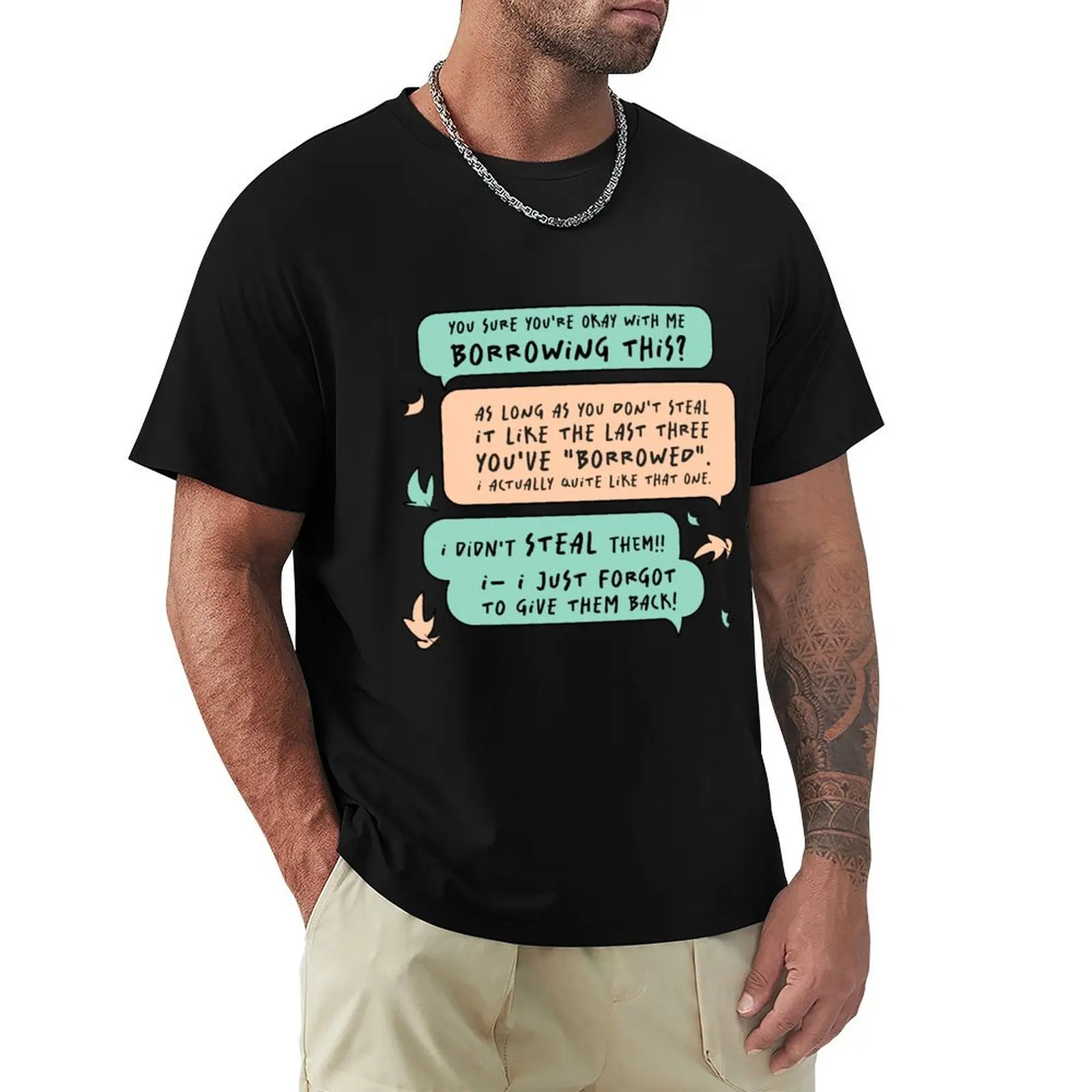 Heartstopper Nick's Borrowed Hoodie Nick & Charlie T-Shirt Soft Touch Basic Cotton T-Shirt