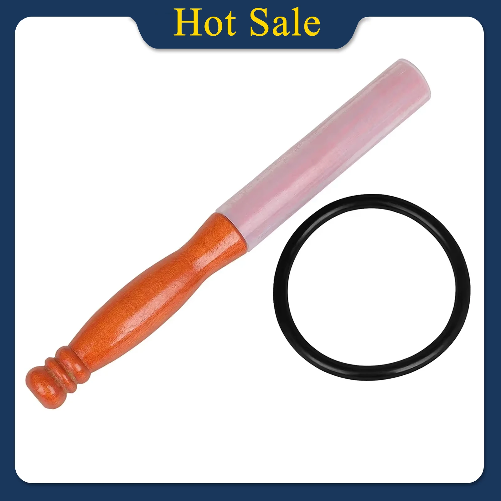 Wooden Rubber Mallet Stick Professional Beater Striker For Crystal Singing Bowls Yoga Meditation Crystal Bowl With Rubber Ring