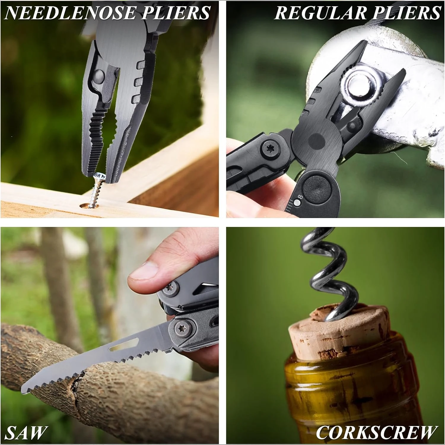 Sanke Rescue Multifunctional Hand Tool Pliers Folding Knife Scissors Plier Saw Outdoor Camping EDC Equipment Folding Multitool