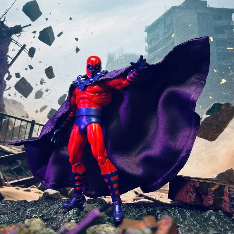 1/12 Maßstab Klassischer Anime-Charakter Manga-Edition Superschurke X-Men Magneto Umhang für 6-Zoll Mafex Actionfigur Modell Zubehör