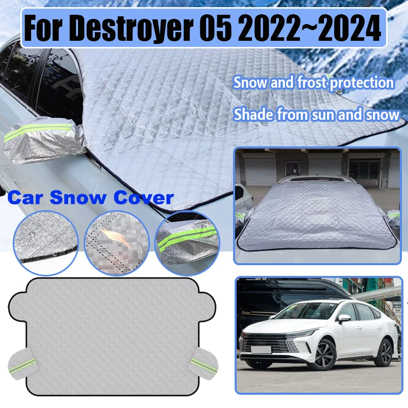 For BYD Destroyer 05 2022~2024 Car Windshield Snow Shield Winter Covers Front Window Anti Frost Outdoor Protection Accessories