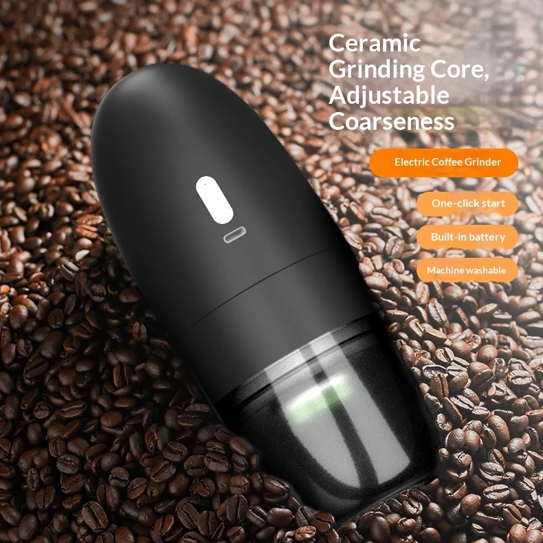 

Portable Electric USB Rechargeable Coffee Grinder, Adjustable Coarseness, Home Mini Coffee Machine, Electric Coffee Bean Grinder