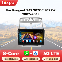 Hizpo 7862 Car Radio For Peugeot 307 307CC 307SW 2002 - 2013 Wireless CarPlay Android Auto Intelligent Systems No 2 din 2din DVD