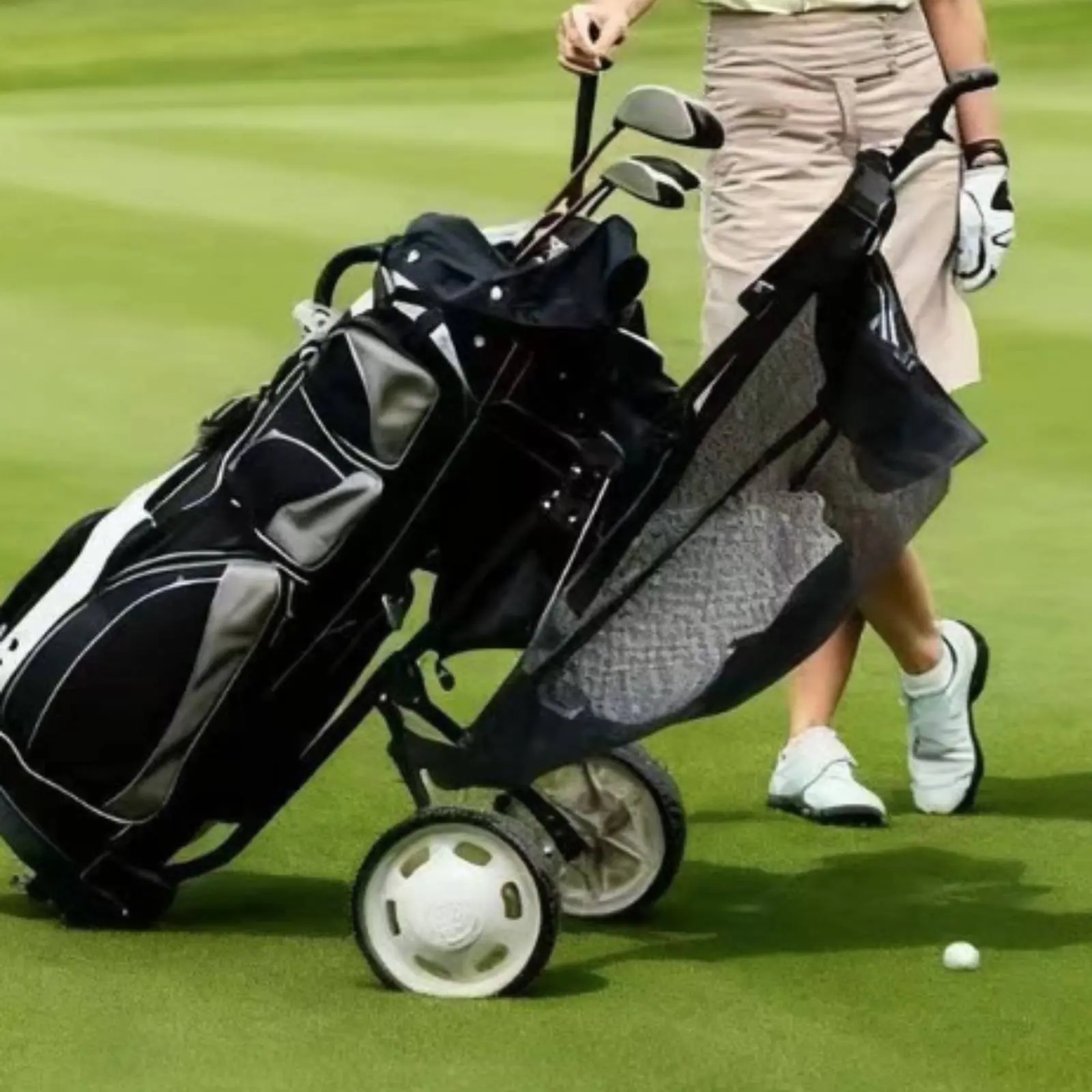 Golf Push Golf Trolley Storage Bag Easy to Install Golf Golf Trolley Storage Bag Sports Gear Secure Attachment Sturdy