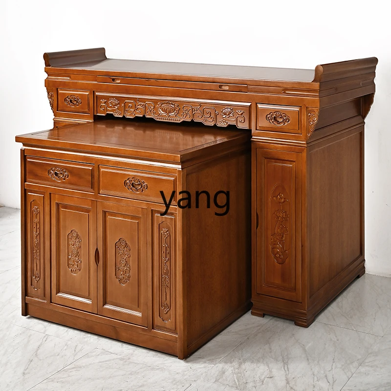 

CCL solid wood household Buddhist cabinet large supply table Chinese vertical cabinet Buddhist platform