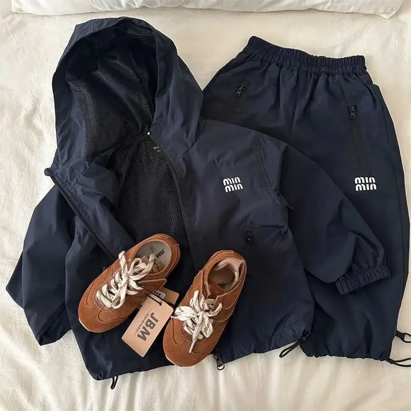 בגדי ילדים לאביב ולסתיו סטים לילדים עם כובע, רוכסן וחולצה בשני חלקים, מכנסיים קז'ואליים וג'קטים לילדים בגילאי 3-11