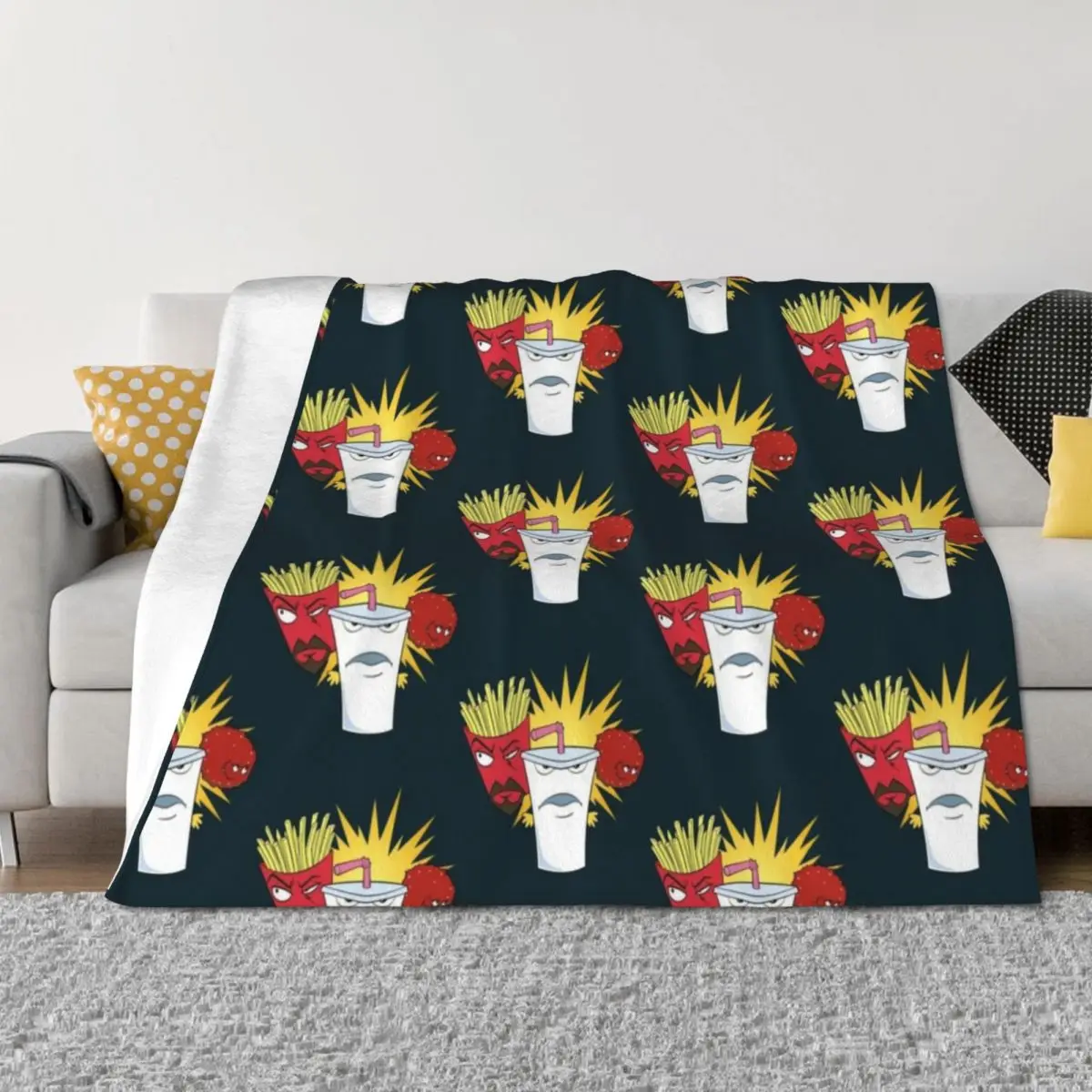 

Aqua Teen Hunger Force Throw Blanket Blankets For Baby Warm Fashion Sofas Sofas Blankets