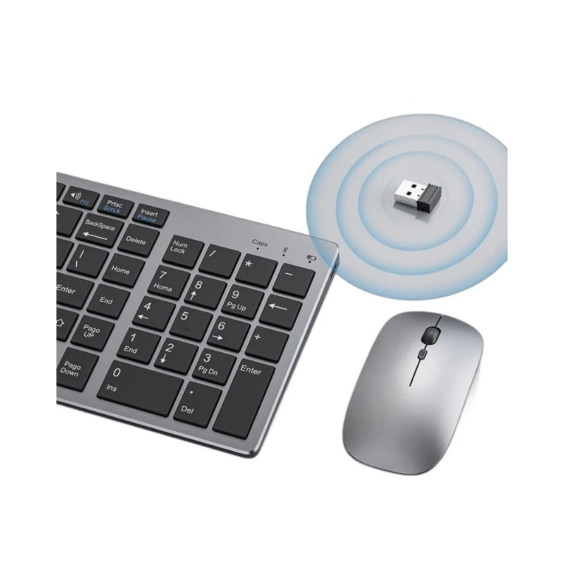 EWEADN  Ipad Keyboard Wireless Keyboard Bluetooth Keyboard Mouse Combo Laptop Computer Office Typing Silent Rechargeable