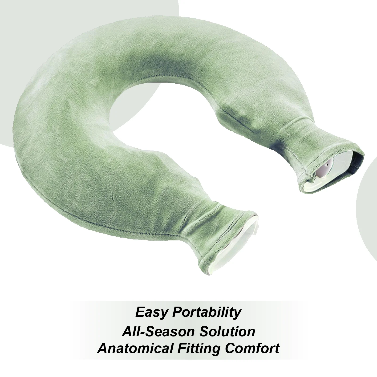 

Hot Water Pouch U-shaped Hot Water Bottle Cervical Vertebra Hot Compress Relief Water-filled Plush Warm Hot Water Bag Portable
