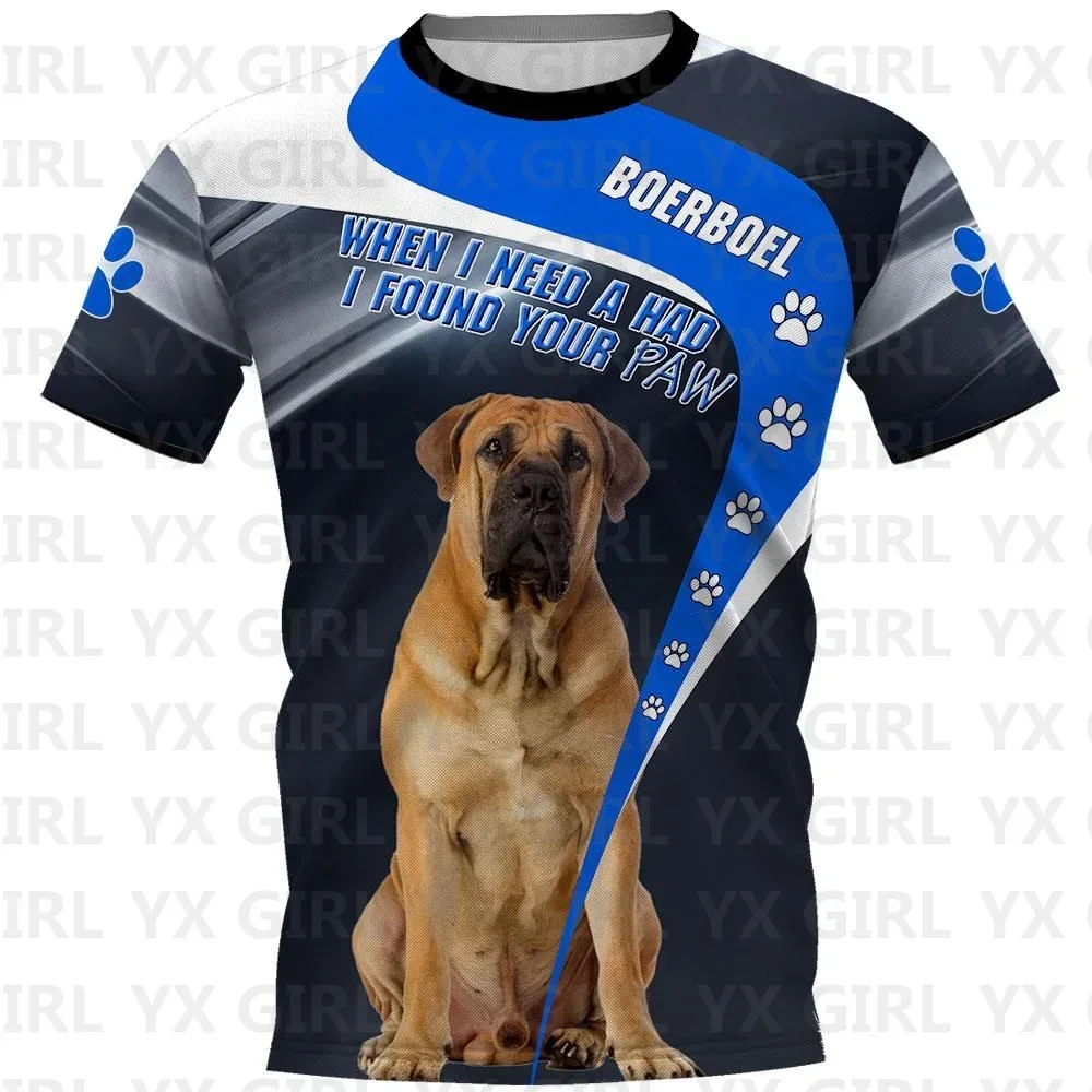 Футболка унисекс с принтом собаки Boerboel/Chihuahua/Corgi