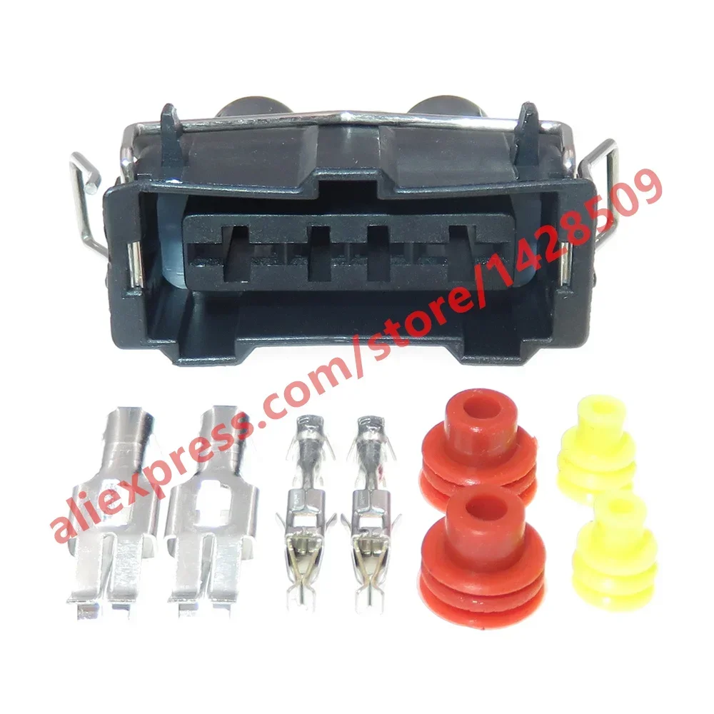 1 Set 4 Pin 3.5 6.3 Series Automotive Plastic Housing Waterproof Electric Wire Socket 357 906 231 Composite Connector