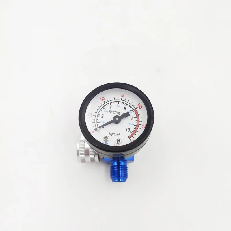 

Spray Gun Pressure Regulator, Pneumatic Pressure Regulator, Paint Gun Tail Intake Pressure Controller G1/4-19 Tooth Strap Meter