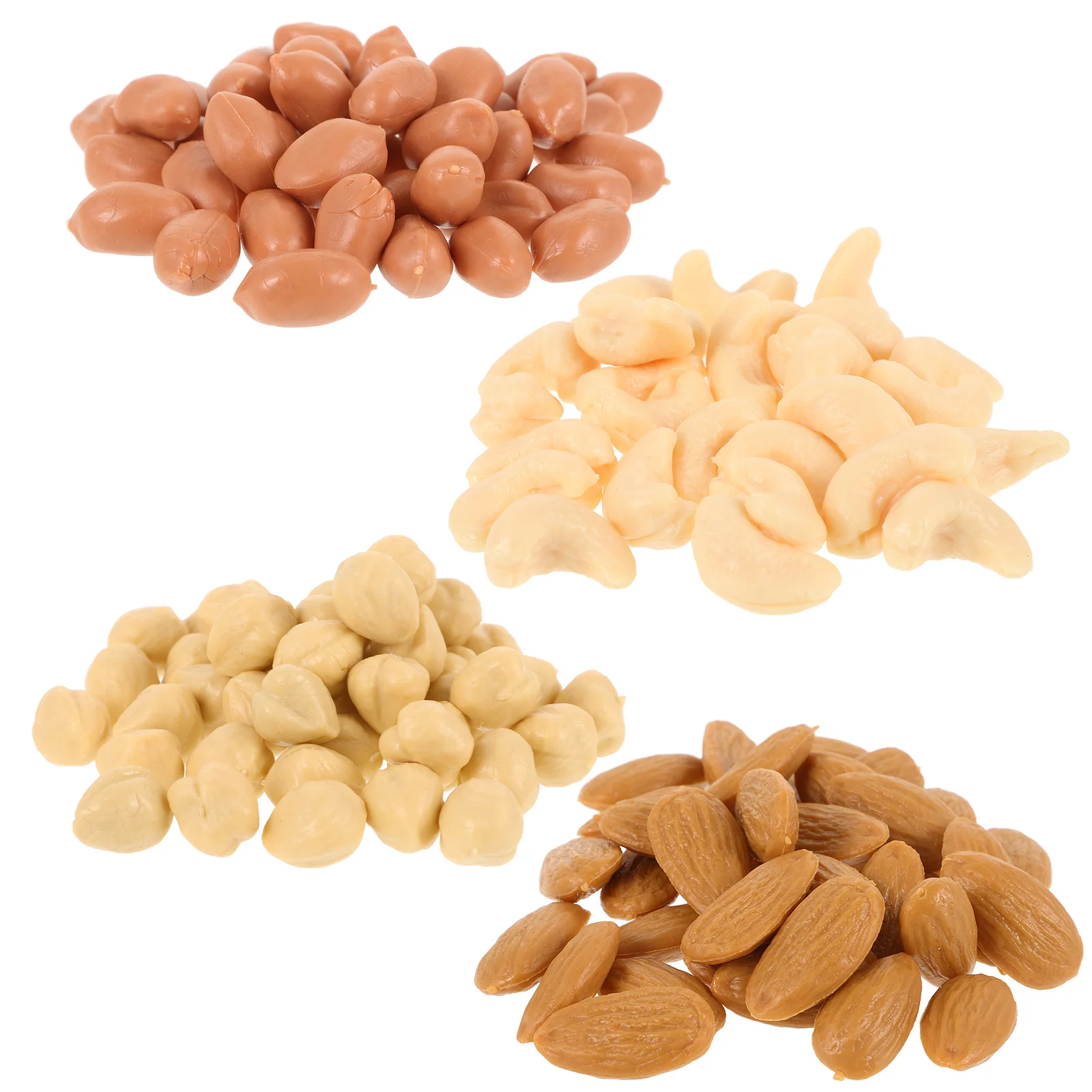 

1 Set Simulation Nut Realistic Mini Fake Nuts Pretend Play Props Diy Decor House Food Plastic Craft Ornament Mini Scene Props
