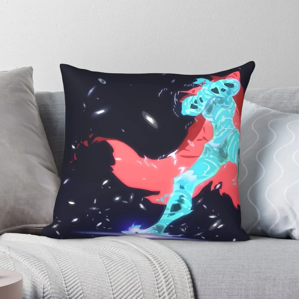 Gurren Lagann Pierce The Heavens Square Pillowcase Polyester Linen Velvet Pattern Zip Decor Room Cushion Cover