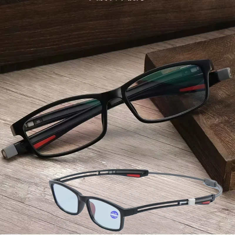 +0.75 +1.75 +2.5  Stretchable Frame Preventing Dropped Neck Hanging  Anti Blue Presbyopia Glasses Glasses Mens Glasses